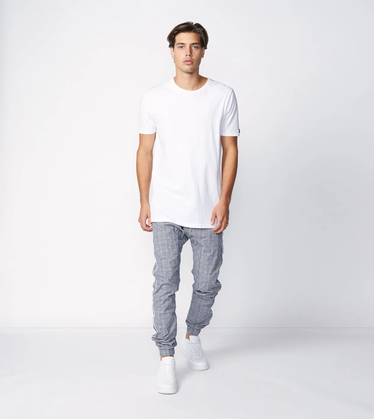 Sureshot Pipeline Check Jogger Grey/White