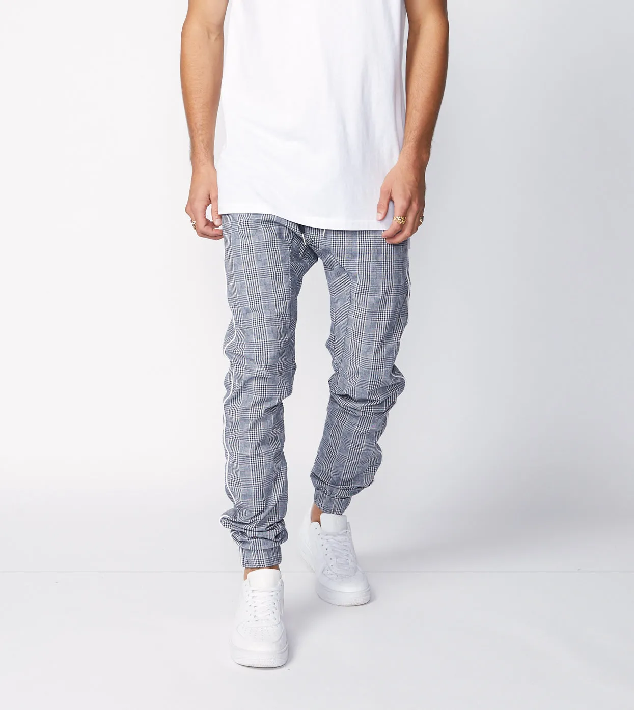 Sureshot Pipeline Check Jogger Grey/White