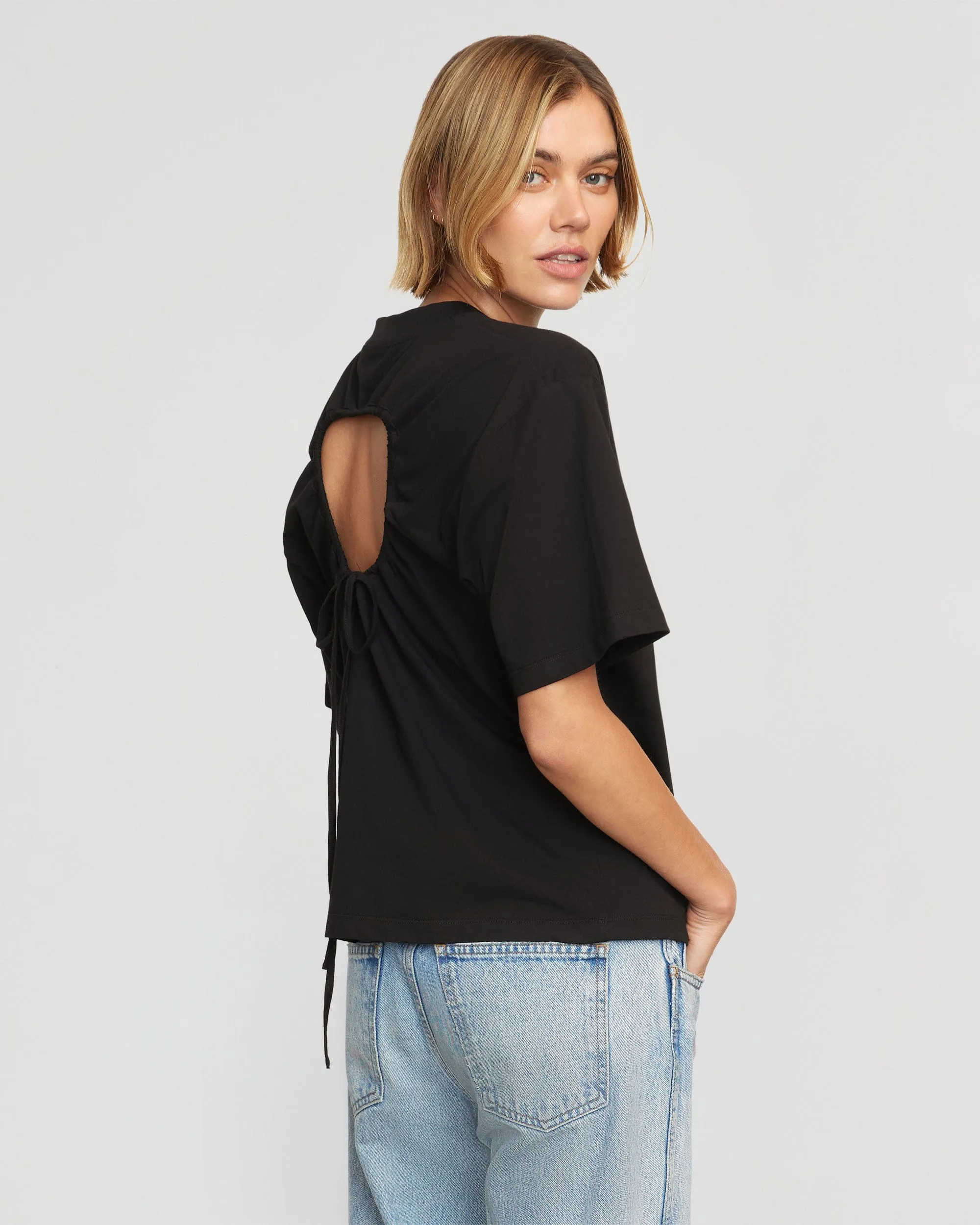 Tommie Relaxed Open-Back Tee