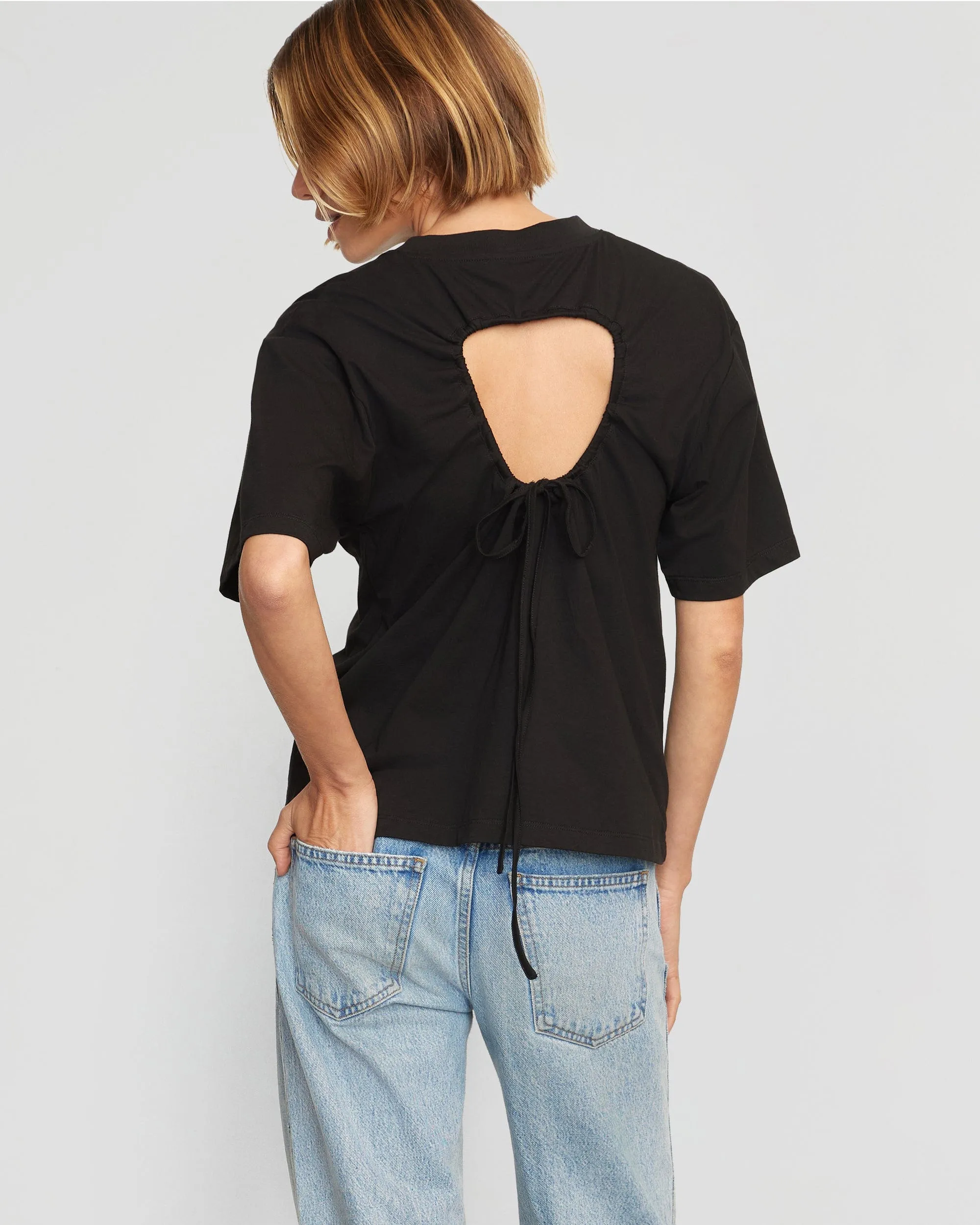 Tommie Relaxed Open-Back Tee