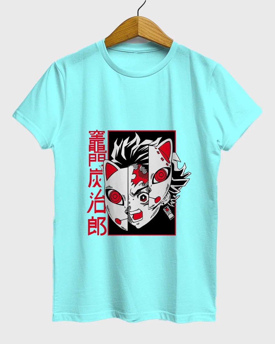 Womens Relaxed Fit TShirt Anime Chainsawman Tanjiro