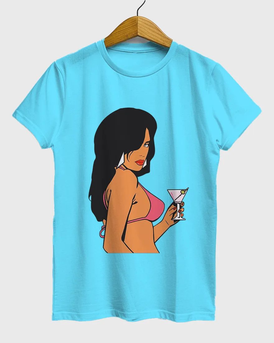 Womens Relaxed Fit TShirt Gaming Gta