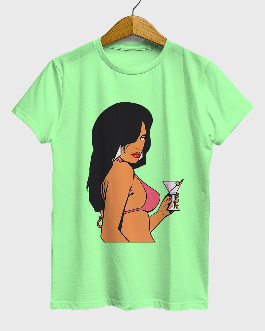 Womens Relaxed Fit TShirt Gaming Gta