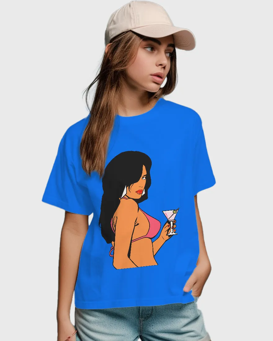 Womens Relaxed Fit TShirt Gaming Gta